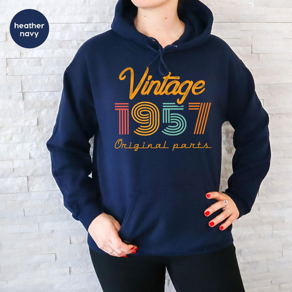 66th Birthday Hoodie, Vintage 1957 Sweatshirt, 66th Birthday Gift for Women, 66th Birthday Shirt Men, Retro Long Sleeve Shirt, Vintage Shirt - 8.jpg