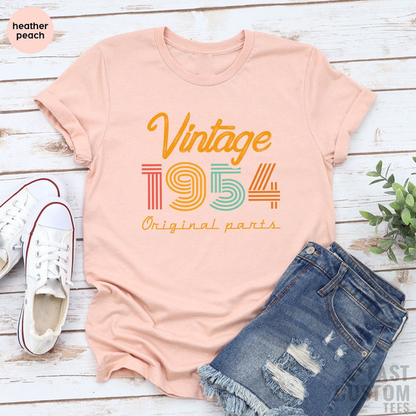 69th Birthday Shirt, Vintage T Shirt, Vintage 1954 Shirt, 69th Birthday Gift for Women, 69th Birthday Shirt Men, Retro Shirt, Vintage Shirts - 7.jpg