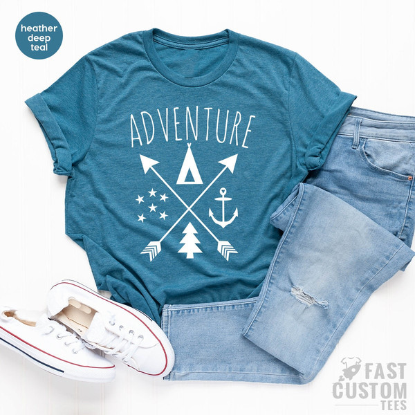 Adventure Shirt, Nature Lover Gifts, Camping TShirt, Hiking T Shirt, Camping Buddy Shirt, Camp T-Shirt, Campers Gift, Outdoor Clothing, - 5.jpg