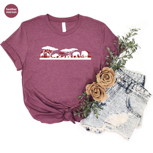 Animal Shirt, Nature T-Shirt, Vacation Sweatshirt, Safari Shirt, Elephant Shirt, Zoo Shirt, Graphic Tees, Gift for Her, Wild Shirt - 5.jpg