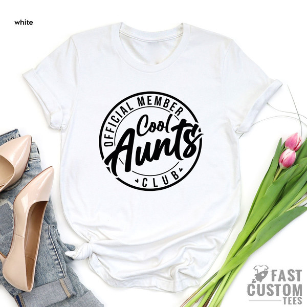 Aunt Shirt, Auntie Shirt, Aunt Gift, Cool Aunt Shirt, Official Member Cool Aunts Club Shirt, Family Shirts, Aunt and Niece Gifts - 2.jpg