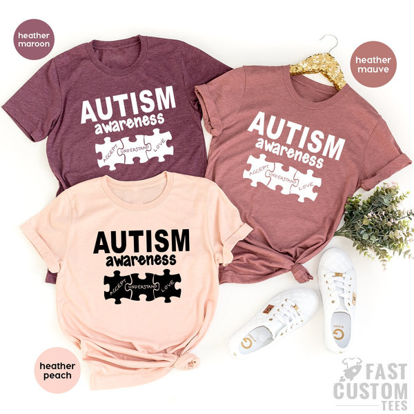Autism Awareness Shirt, Autism Aware Shirt, Autism TShirt, Autism Mom T Shirt, Autism Month Shirt, Autism Puzzle Piece, Autism Teacher Tee - 1.jpg