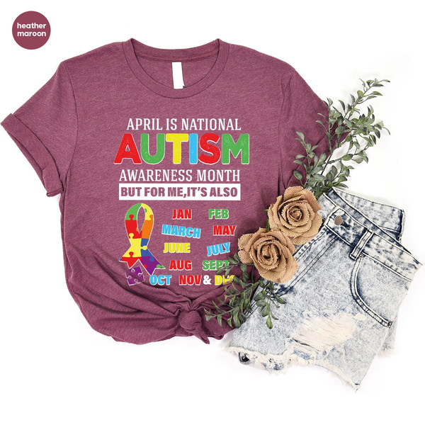 Autism Shirt, Autism Awareness Month TShirt, Autism Teacher T Shirt, Autism Mom Crewneck Sweatshirt, Autism Gift, Neurodiversity T-Shirt - 5.jpg