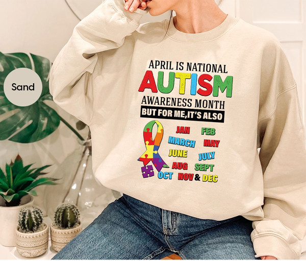 Autism Shirt, Autism Awareness Month TShirt, Autism Teacher T Shirt, Autism Mom Crewneck Sweatshirt, Autism Gift, Neurodiversity T-Shirt - 7.jpg