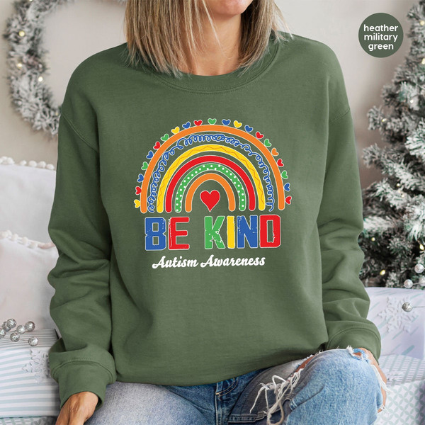 Autism Support Hoodies and Sweaters, Autism Awareness Crewneck Sweatshirt, Neurodiversity Long Sleeve T-Shirt, Autism Hooded, Awareness Gift - 7.jpg