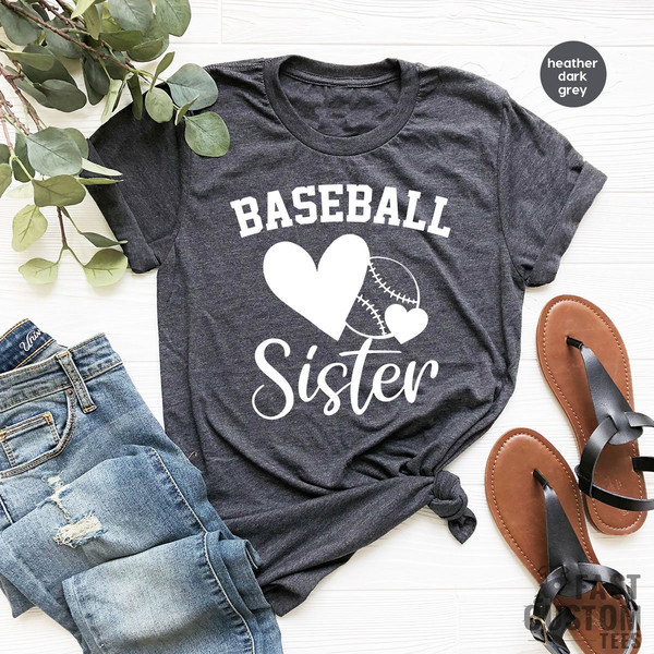 Baseball Sister Shirt, Softball Sister Shirt, Baseball Sister TShirt, Baseball Fan Sister Shirt, Baseball Little Sister, Baseball Shirt - 3.jpg