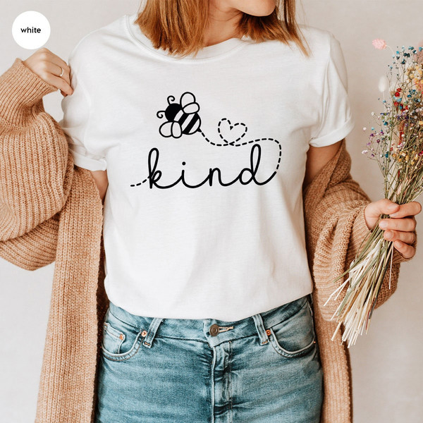 Be Kind T-Shirt, Positive Graphic Tees, Motivational Shirt, Mental Health Vneck Shirt, Gift for Her, Kindness Shirt, Inspirational Shirt - 5.jpg