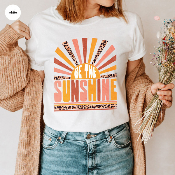 Be The Sunshine Shirt, Summer Shirt For Women, Retro Sun T Shirt, Vintage Graphic T-Shirt, Kindness Tshirt, Motivational Shirt - 6.jpg