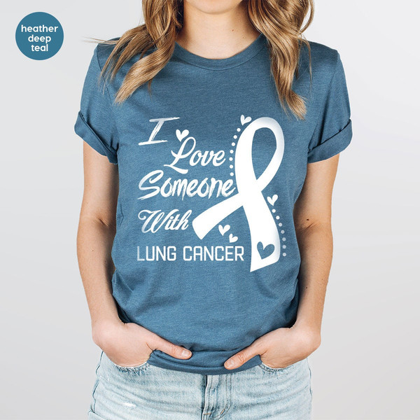 Cancer Awareness Graphic Tees, Cancer Gifts, Lung Cancer Survivor Shirt, Cancer Shirt, Lung Cancer Ribbon T-Shirt, Cancer Support Shirt - 4.jpg
