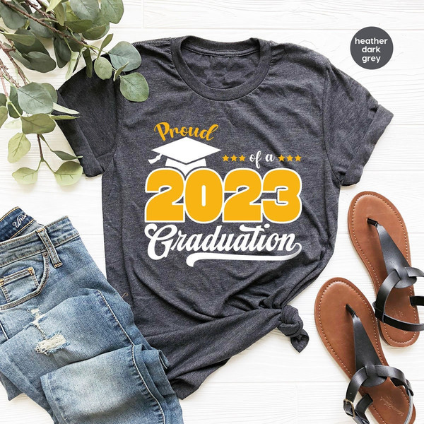 Class of 2023 T-Shirt, Graduation Graphic Tees, School Shirt, Senior Shirt, Graduation Gift, Senior 2023 Vneck Shirt, Back to School T-Shirt - 1.jpg