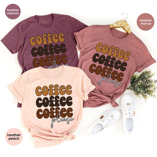 Coffee Gifts, Coffee Vneck Shirt, Coffee Shirts for Women, Women Outfit, Gift for Women, Coffee Graphic Tees, Coffee T-Shirt - 3.jpg