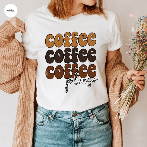 Coffee Gifts, Coffee Vneck Shirt, Coffee Shirts for Women, Women Outfit, Gift for Women, Coffee Graphic Tees, Coffee T-Shirt - 4.jpg
