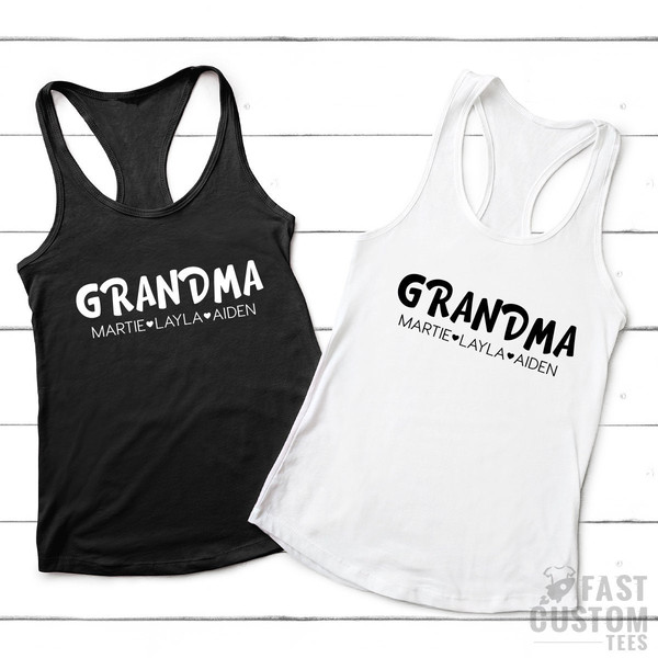 Custom Grandma Shirt, Personalization Nana T Shirt, Grandmother TShirt, Gift For Grandma, Grandmama Shirt, Mothers Day Gift, Grandmom Shirt - 5.jpg