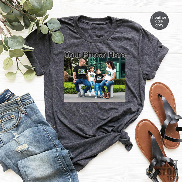 Custom Photo Shirt, Custom Tshirt, Family Picture Shirt, Make Your Own Shirt, Custom T-Shirt, Birthday Photo Shirt, Holiday Gift - 2.jpg