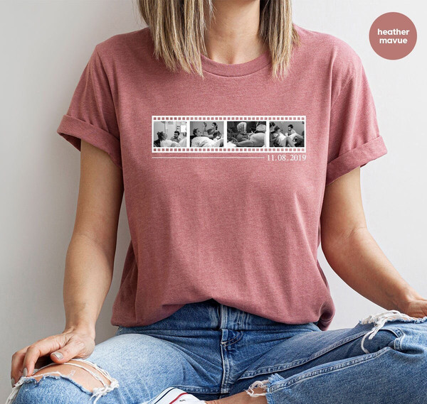 Custom Photo Shirt, Personalized Gifts, Customizable Family Picture TShirt, Vintage Photo Crewneck Sweatshirt, Birthday Gifts for Her - 1.jpg