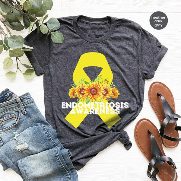 Endometriosis Shirts, Endometriosis Awareness Tee, Endometriosis Crewneck Sweatshirt, Endometriosis 1 in 10 Shirt, Support Shirts for Women - 1.jpg