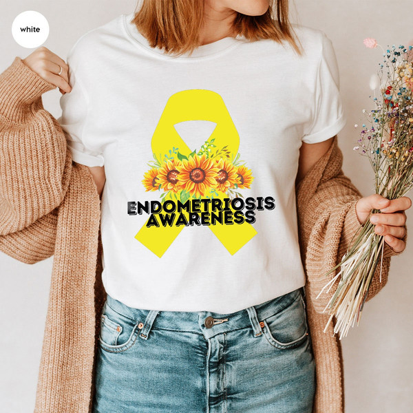 Endometriosis Shirts, Endometriosis Awareness Tee, Endometriosis Crewneck Sweatshirt, Endometriosis 1 in 10 Shirt, Support Shirts for Women - 4.jpg