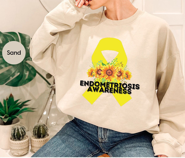 Endometriosis Shirts, Endometriosis Awareness Tee, Endometriosis Crewneck Sweatshirt, Endometriosis 1 in 10 Shirt, Support Shirts for Women - 7.jpg