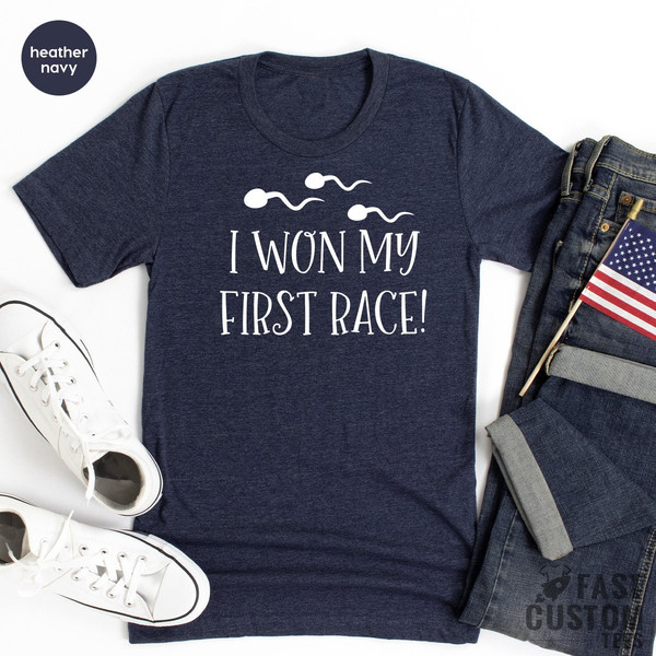 Funny Baby Bodysuit, I Won My First Race, New Baby Gift, Baby Girl Outfit, Baby Boy Outfit, New Baby Clothing, Fastest Swimmer Tee, Baby Tee - 8.jpg