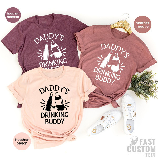 Funny Bodysuits, New Baby Gifts, Dad And Son Shirt, Daddy's Drinking Buddy, Daddy And Me Tee, Custom Bodysuits, New Baby Bodysuits, Baby Tee - 8.jpg