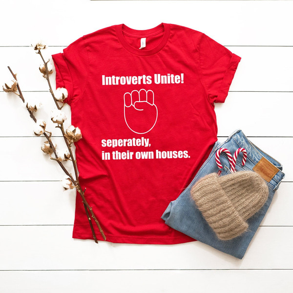 Funny Introvert Shirt, Unsocials  Shirt, Stay Home Shirt, Introverts Unite Separately In Their Own Houses Shirt, Self Quarantine Shirt - 3.jpg