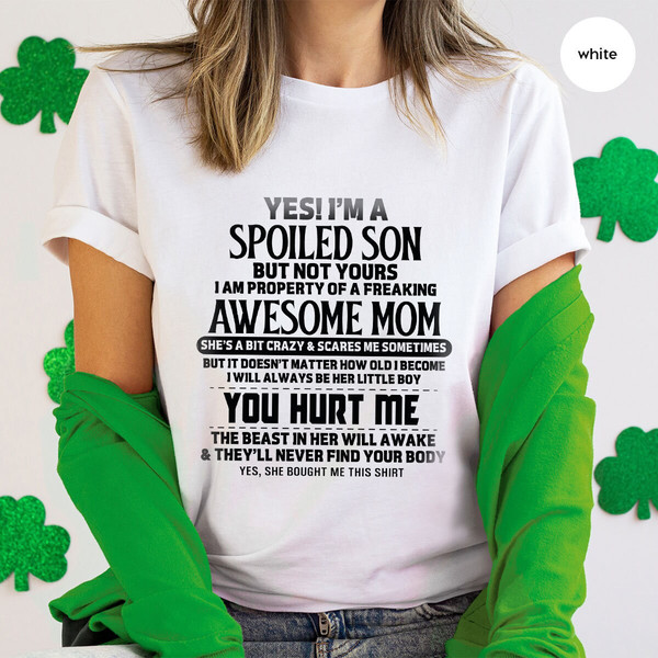 Funny Son Shirt, Mothers Day Gifts, Gift from Mother, Toddler Boy Shirts, Baby Boy Clothes, Sarcastic Outfit, Birthday Gifts for Son - 3.jpg