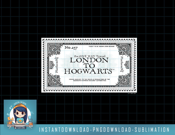 Harry Potter Deathly Hallows 2 Hogwarts Train Ticket png, sublimate, digital download.jpg