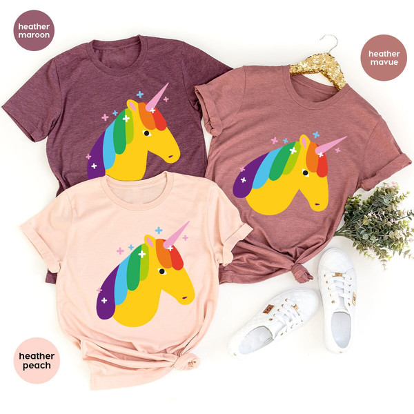 LGBTQ Unicorn Shirt, Pride Toddler Shirts, Lesbian Vneck Tshirts, Trans Graphic Tees, Pride Month Outfit, Protect Queer Kids, Bisexual Gifts - 2.jpg