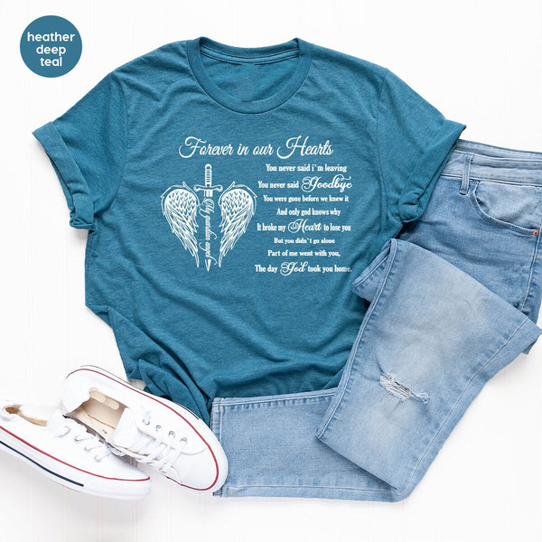 Memorial Shirts, Bereavement T-Shirt, Christian Memorial Outfit, Rest In Peace Graphic Tees, Religious Outfit, Faith Shirt, Gift for Mom - 9.jpg