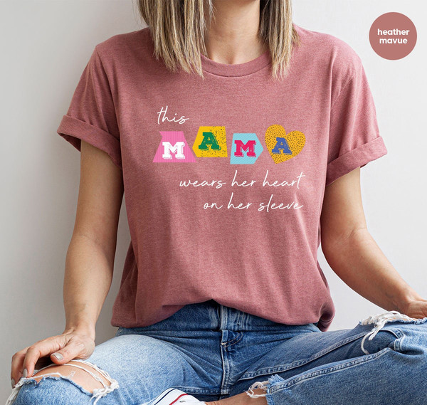 Mom T-Shirt, Mama Crewneck Sweatshirt, Mother's Day Gift, Mom Clothing, Mother Outfit, Gift for Mom, Gift for Her, Shirts for Women - 4.jpg