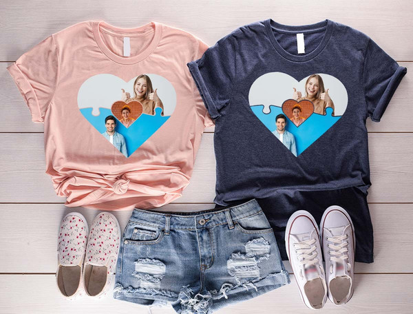 Mothers Day Gift, Custom Family Photo Shirt, Personalized Mom Gifts, Mothers Day Shirt, Puzzle Piece Picture Shirt, Matching Family Shirts - 3.jpg