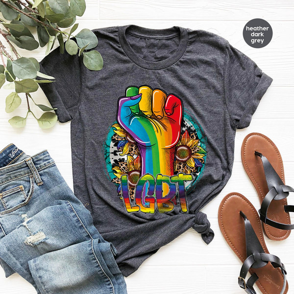Pride Shirt, Gay Graphic Tees, LGBT Shirt, Bisexual T-Shirt, Queer T-Shirt, Pride Month Shirt, Lesbian Shirts, Trans Vneck Shirt, LGBTQ Gift - 3.jpg
