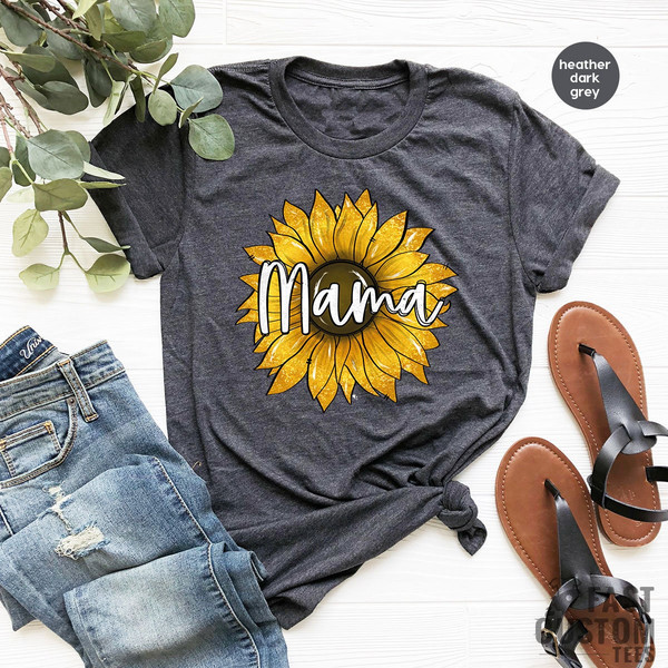 Sunflower Mama Shirt, Mom Tshirt, Mothers Day Shirt, Favorite Mom T-Shirt, Mama T Shirt, Shirt For Mom, Mommy Shirt, Womens Flower Shirt - 1.jpg