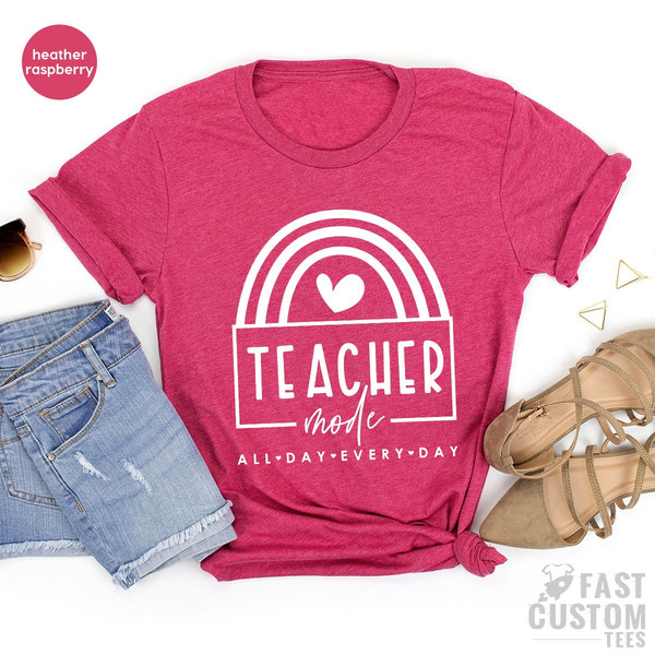 Teacher Mode Shirt, Funny Teacher Shirt, Gift For Teacher, Teacher Appreciation Shirt, Teaching Shirt - 6.jpg