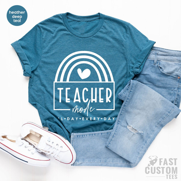 Teacher Mode Shirt, Funny Teacher Shirt, Gift For Teacher, Teacher Appreciation Shirt, Teaching Shirt - 8.jpg