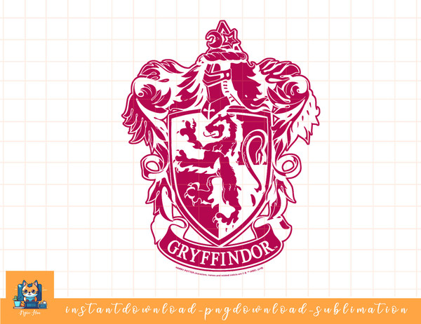Harry Potter Gryffindor Simple House Crest png, sublimate, digital download.jpg