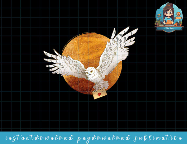 Harry Potter Hedwig and the Moon png, sublimate, digital download.jpg