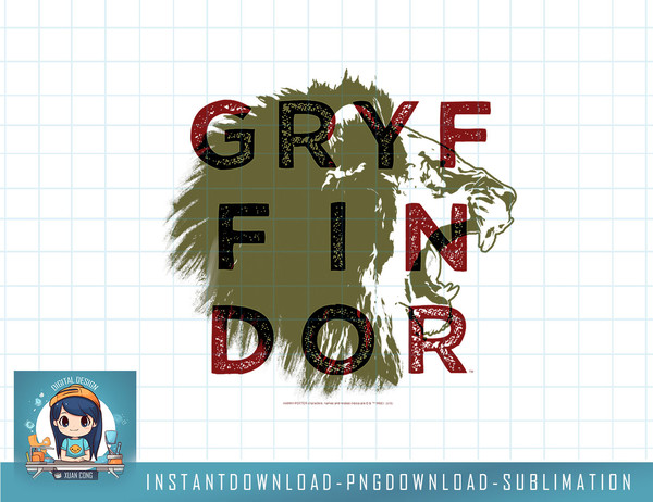 Harry Potter Gryffindor Lion Text Overall png, sublimate, digital download.jpg