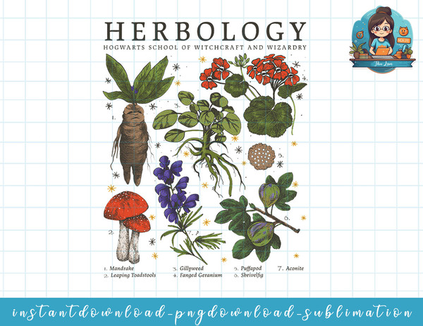 Harry Potter Herbology Plants png, sublimate, digital download.jpg