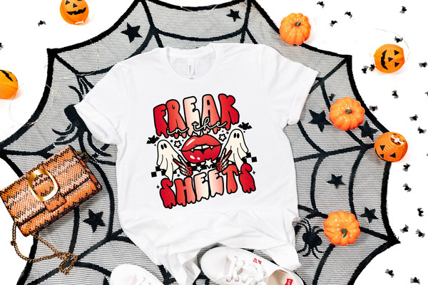 Freak In The Sheets T-Shirt, Halloween Funny Tee, Cute and Scary, Halloween Party Tee, Cute Fall Shirts, Cute Halloween Shirt, Boo Tee - 1.jpg