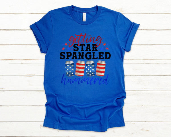 Getting Star Spangled Hammered shirt, Memorial Day Shirt, 4th of July Shirt, Independence Day Shirt, July 4th shirt, Funny July 4th shirt - 2.jpg