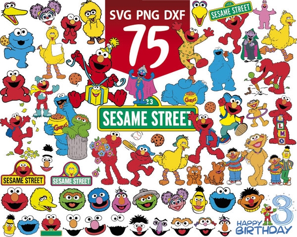 Sesame street svg for cricut, Sesame street svg, Sesame stre - Inspire ...