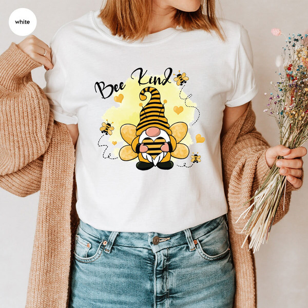 Be Kind Shirt, Inspirational Graphic Tee, Motivational Shirt, Mental Health TShirt, Positive Shirt, Cute Gnome Shirt for Women, Gift for Her - 5.jpg