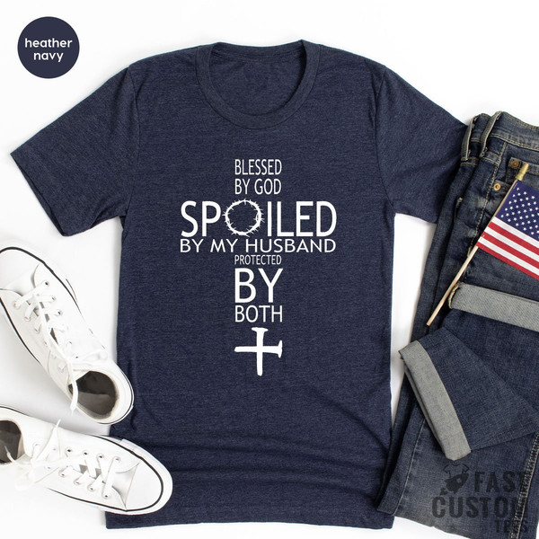 Christian Shirt, Faith Shirt, Blessed Shirt, Religious Shirt, Mama Shirt, Wife Shirt, Religious Gifts, Religion Shirt, Jesus Cross Shirt - 5.jpg