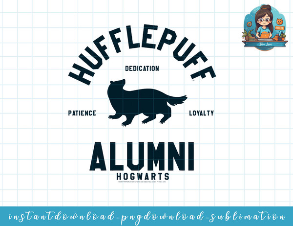 Harry Potter Hufflepuff Alumni Logo png, sublimate, digital download.jpg