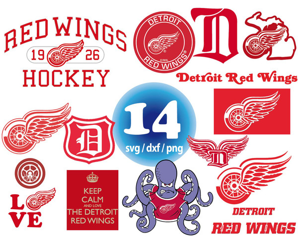 Detroit Red Wings svg png