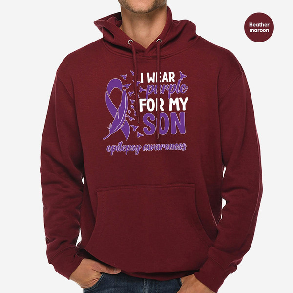 Epilepsy Hoodies and Sweaters, Epilepsy Awareness Long Sleeve TShirt, Epilepsy Son Sweatshirt, Epilepsy Support Gift, Neurodiversity Hooded - 6.jpg
