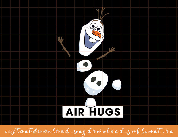 Disney Frozen 2 Snowman Olaf Air Hugs png, sublimate, digital download.jpg