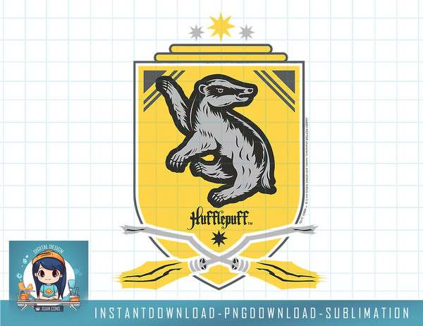 Harry Potter Hufflepuff Quidditch Crest png, sublimate, digital download.jpg