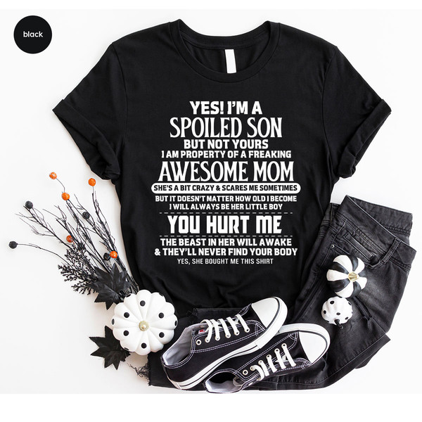 Funny Son Shirt, Mothers Day Gifts, Gift from Mother, Toddler Boy Shirts, Baby Boy Clothes, Sarcastic Outfit, Birthday Gifts for Son - 7.jpg